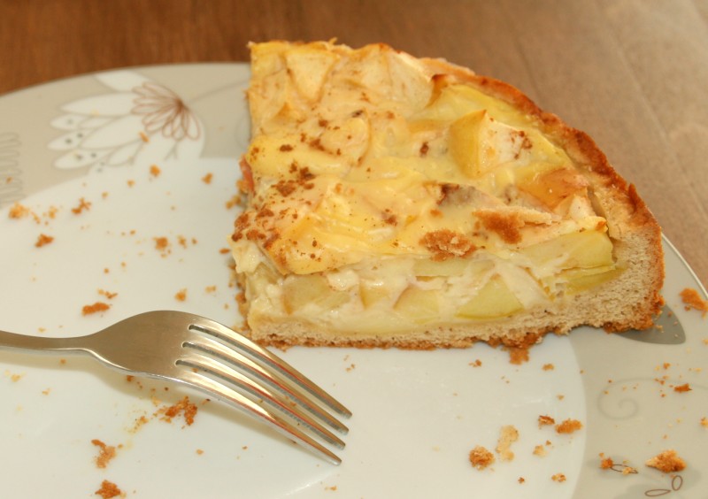 Apfel Pudding Kuchen