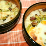 Lauch-Reis im Töpfchen