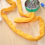 Kette aus Stoff genäht