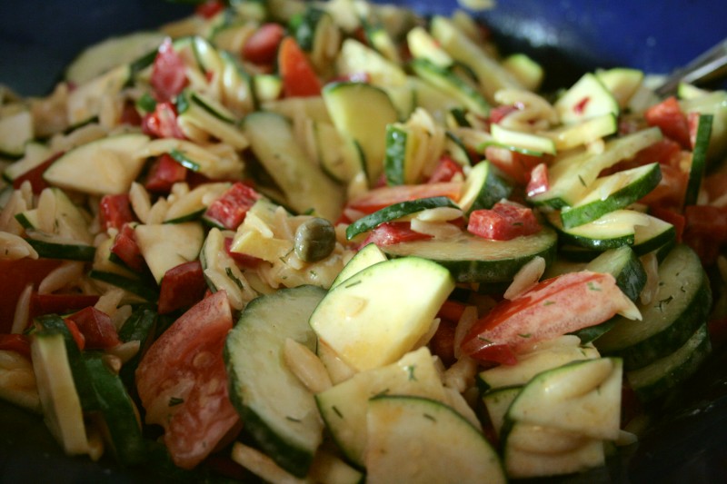 Salat mit Kritharaki